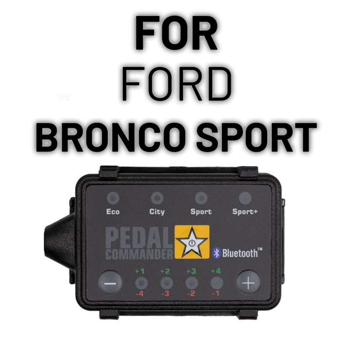 Pedal Commander throttle response controller for Ford Bronco Sport with mode options