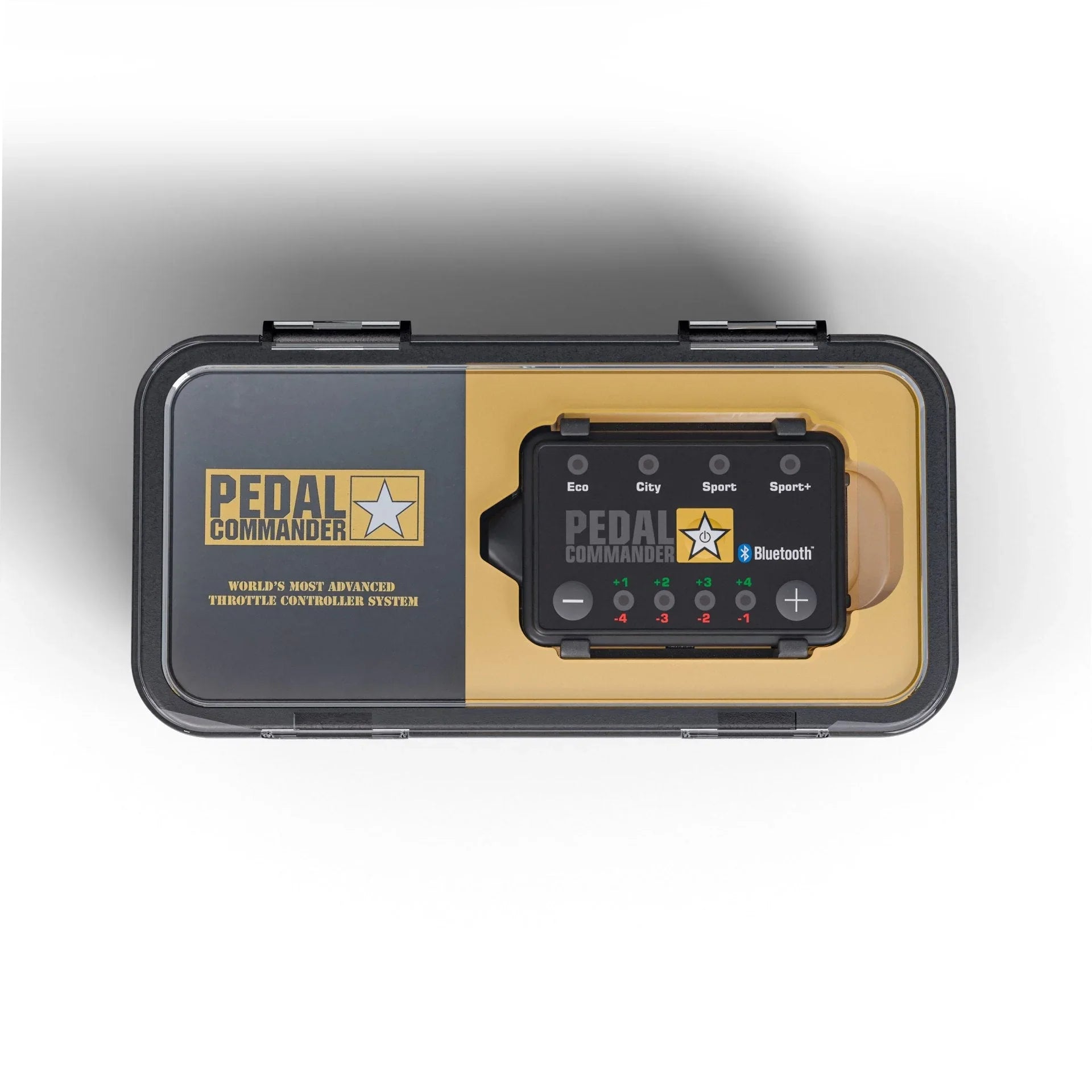 Pedal Commander throttle controller device in branded case for vehicle performance tuning