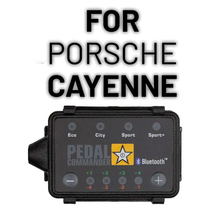 Pedal Commander throttle controller for Porsche Cayenne with Eco, City, Sport, Sport+ modes