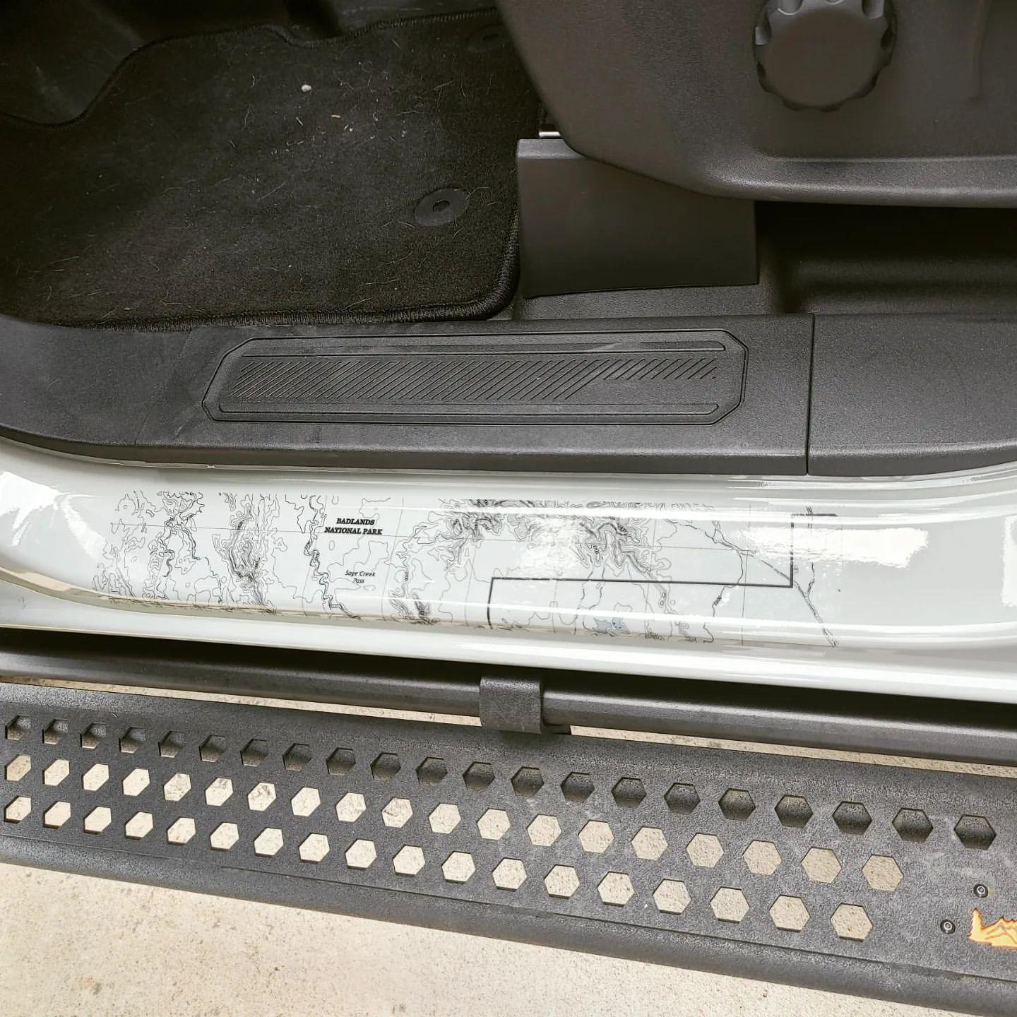 Printed Series Door Sill Protectors - 2021+ Bronco 2/4 Door