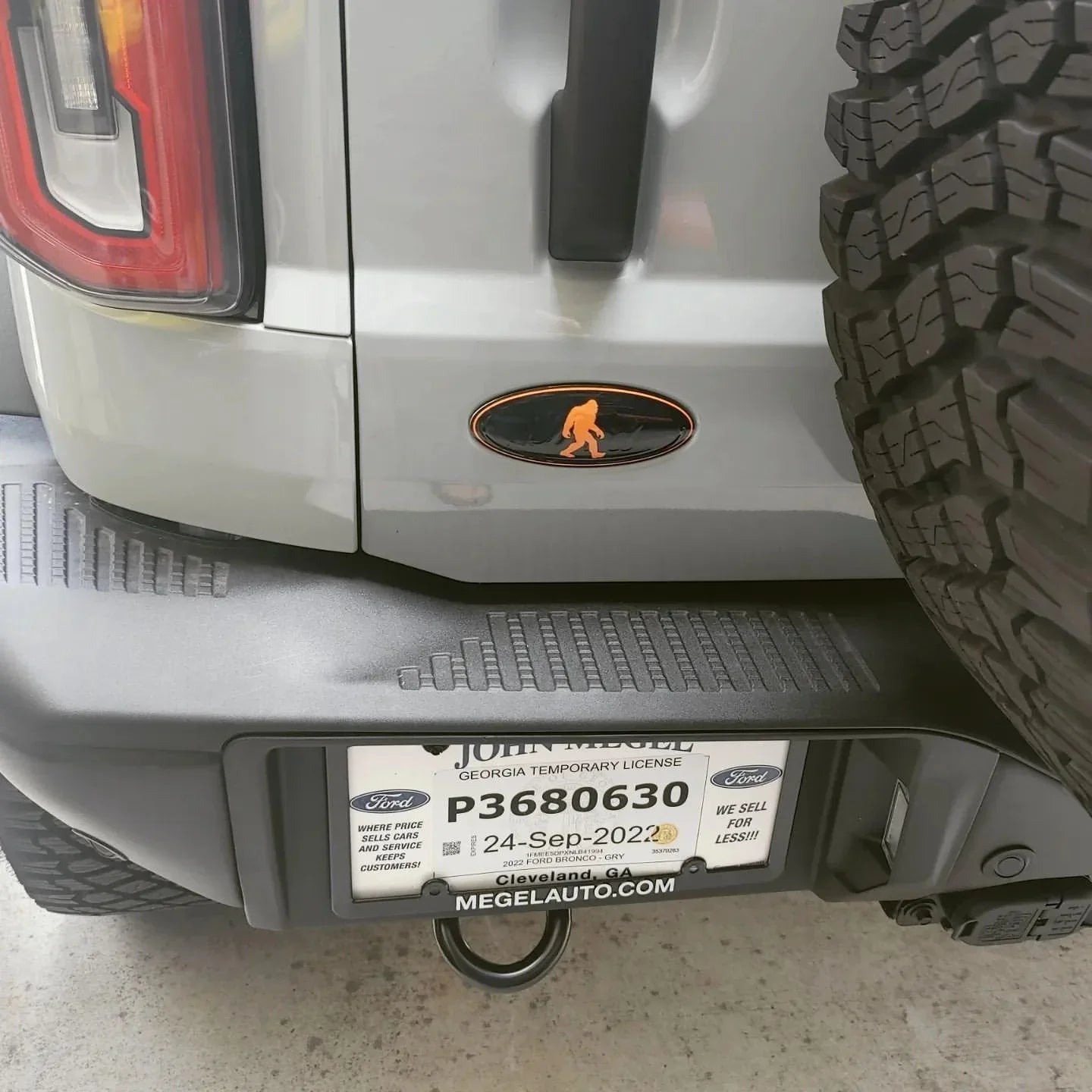 Printed Series Ford Bronco Rear Oval Emblem Overlays (Full Print) - 2021+ Bronco / Bronco Sport