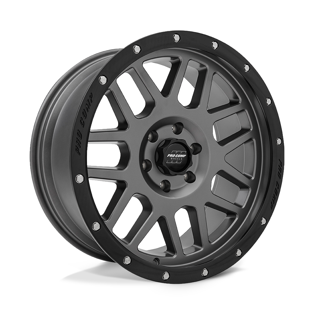Pro Comp Vertigo (PA40) Wheel - Dark Gray w/ Black Lip
