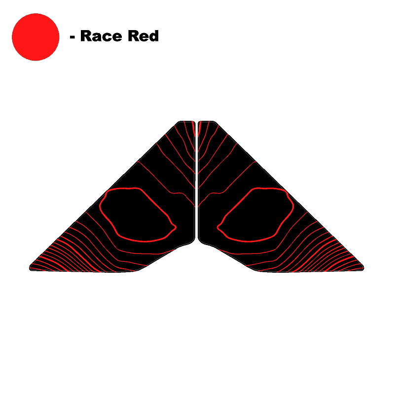 Topo Rear Window Triangle Overlay (Printed Series) - 2021+ Bronco 4 Door