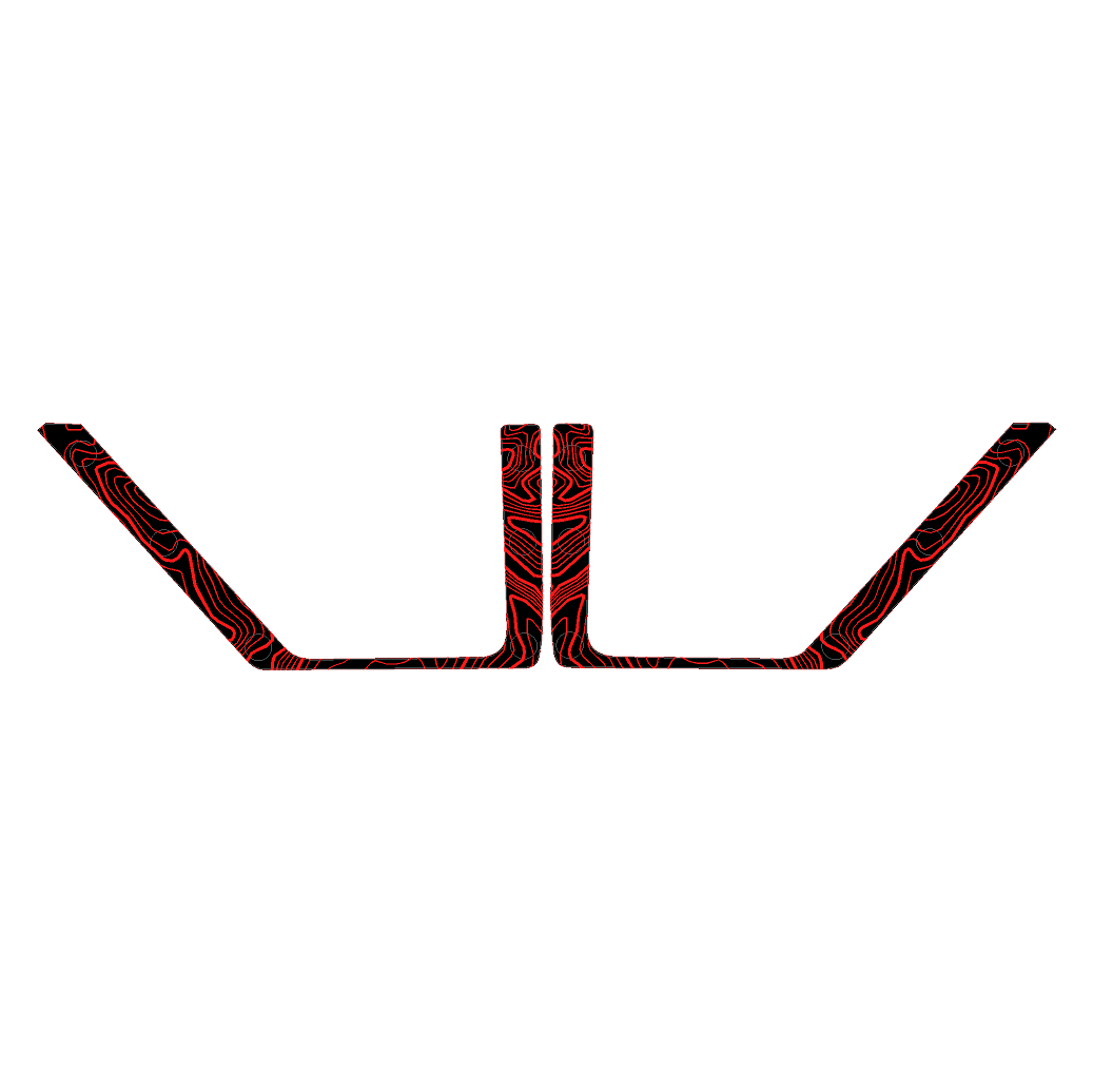 Topo Front Door Net Trim Overlay Kit (Printed Series) - 2021+ Bronco