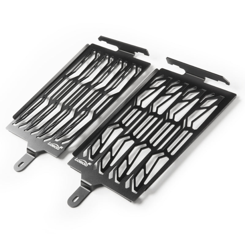 LOBOO Radiator Guard for BMW R1250GS / R1250GS Adventure– CNC Aluminum Protective Grill, Black Anodized Finish