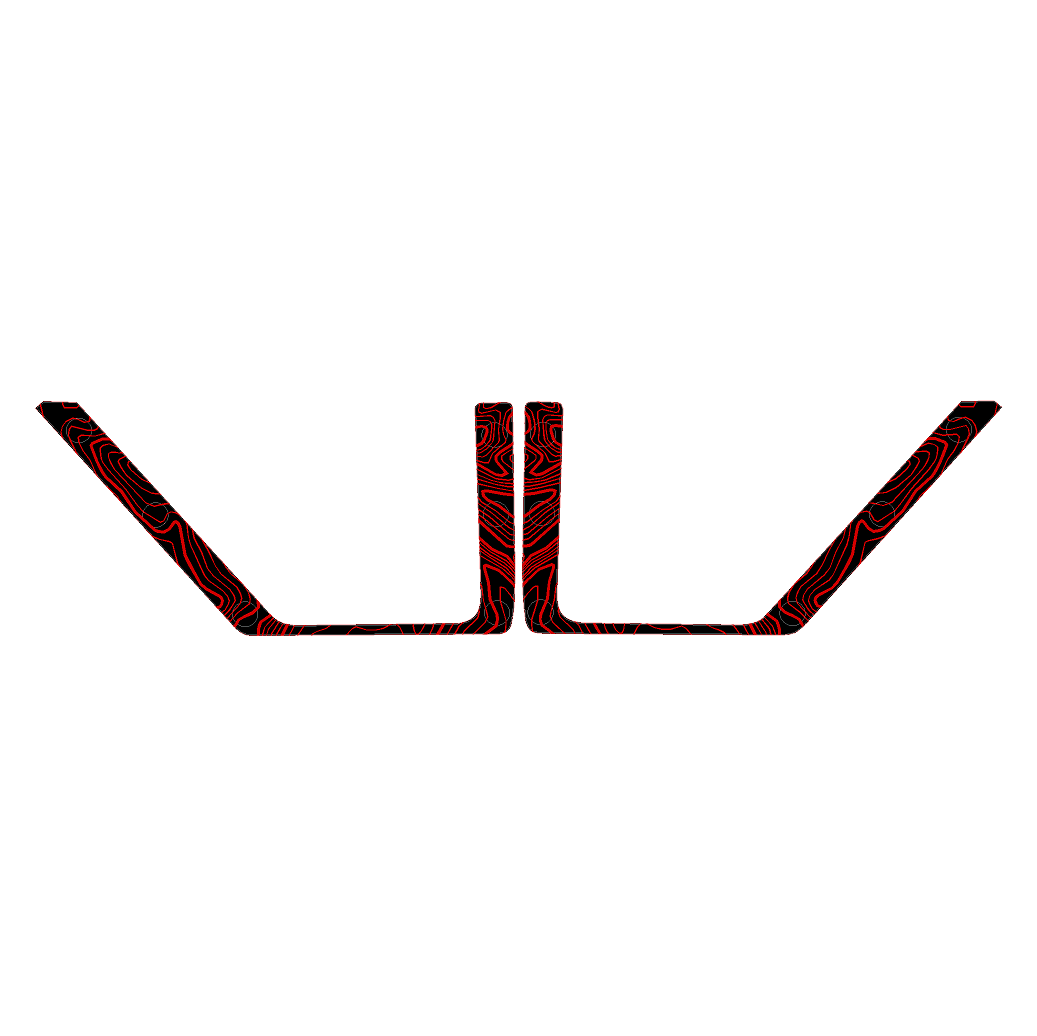 Topo Rear Door Net Trim Overlay Kit (Printed Series) - 2021+ Bronco