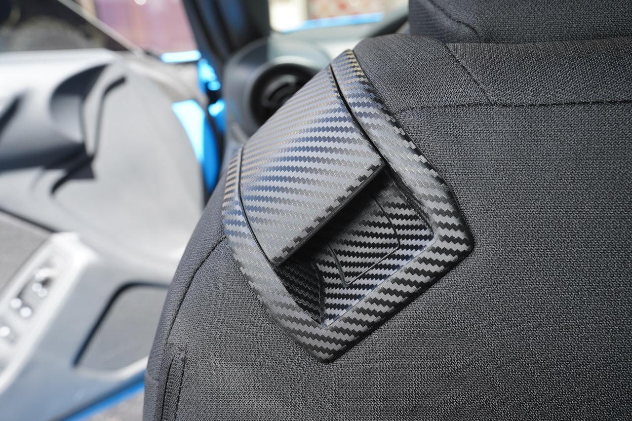 Rear Seat Access 3D Carbon Overlays (Left / Right Pair) - 2022+ BRZ / GR86