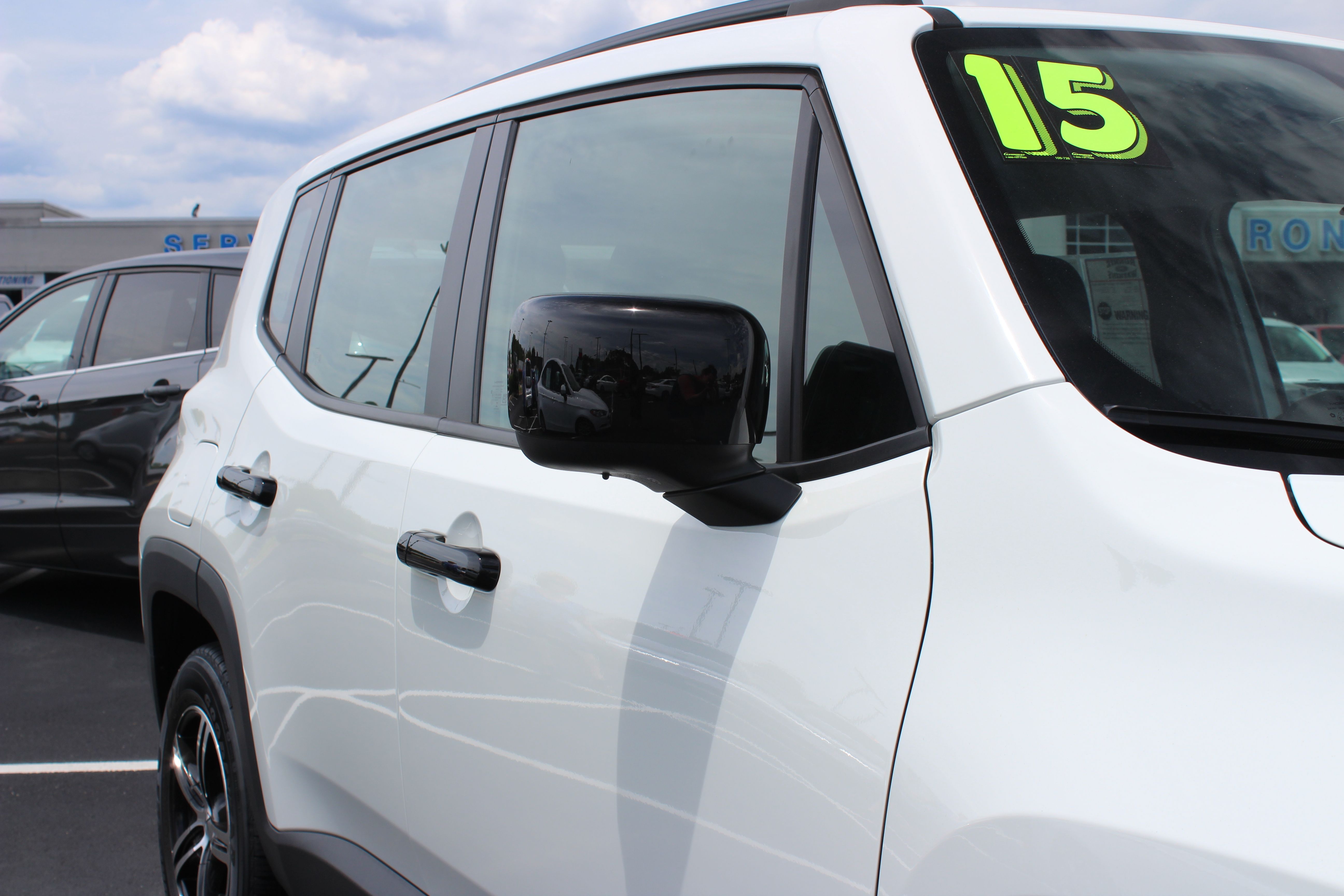 DH6272BLK 15-22 Jeep Renegade W/ or W/O Smart Key 10 PCS Gloss Black Tape-on Door Handle Cover
