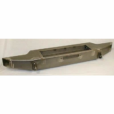 Rock-proof steel front bumper for Jeep CJ 1976-1986, heavy-duty off-road accessory
