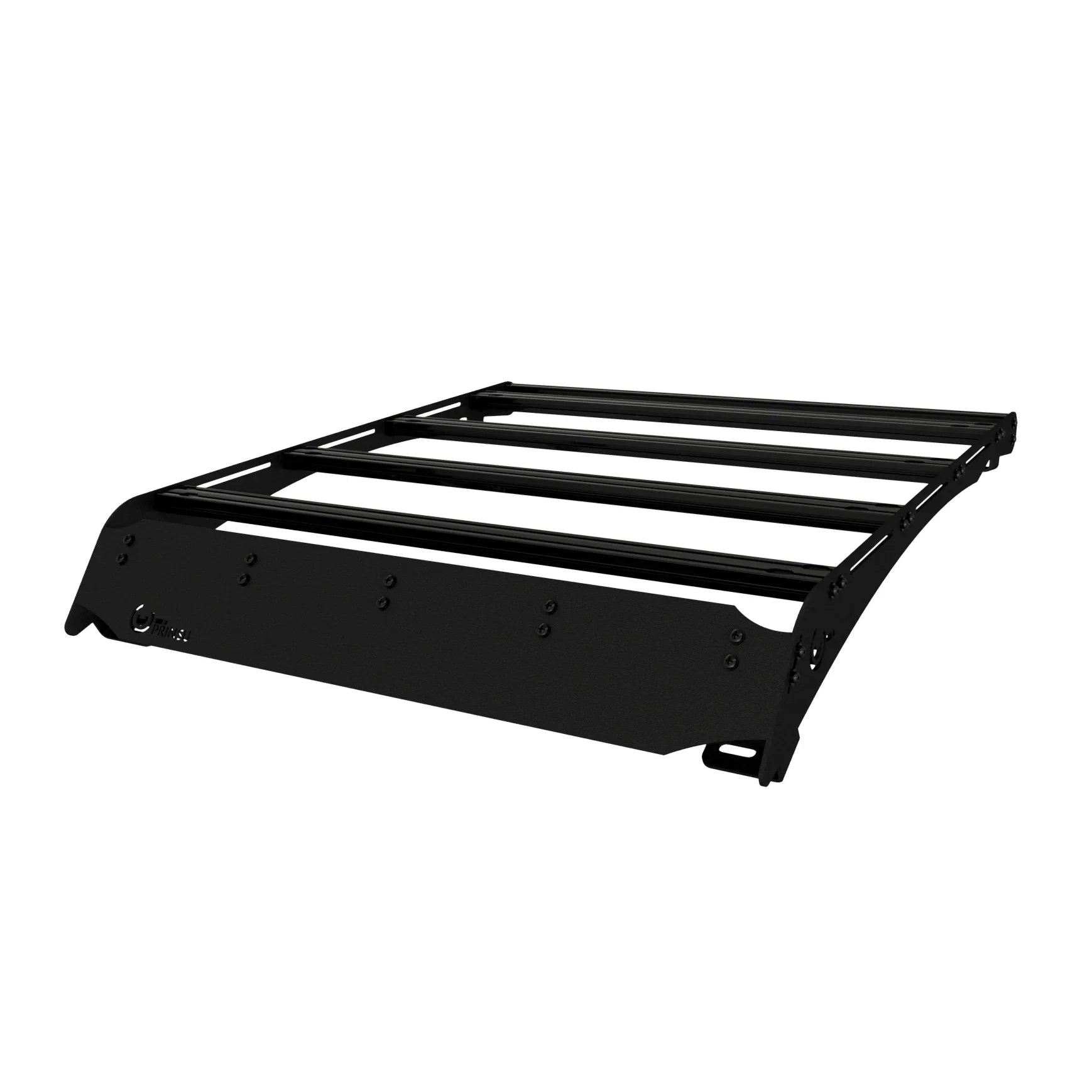 Black roof rack for side-by-side UTV, ideal for overlanding or camping gear storage