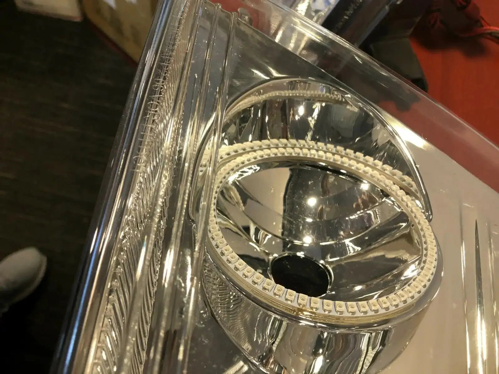 USED 2005-2008 FORD F-150 PRE-ASSEMBLED HEADLIGHTS- CHROME - AMBER 7043-005 - CLEARANCE