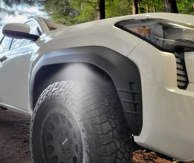 Ecoological PRO fender overlays with LED rock lights for Toyota Tacoma 2024-2026