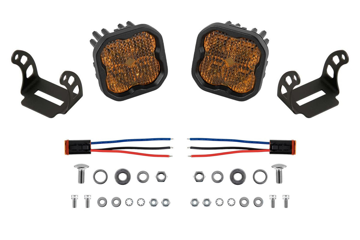 Diode Dynamics SS3 Max combo yellow LED pod pair for universal fit