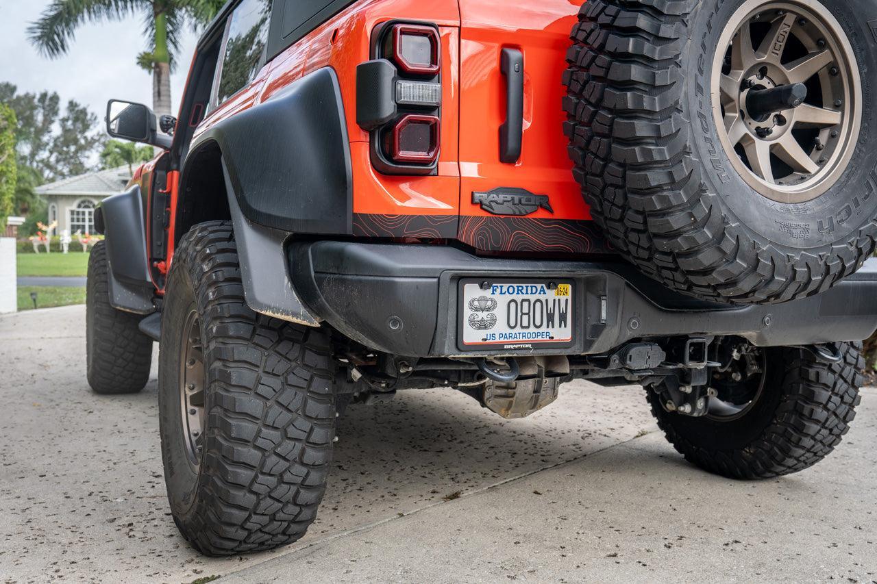 Safari Topo Lower Rear Tailgate Overlays - 2021+ Bronco