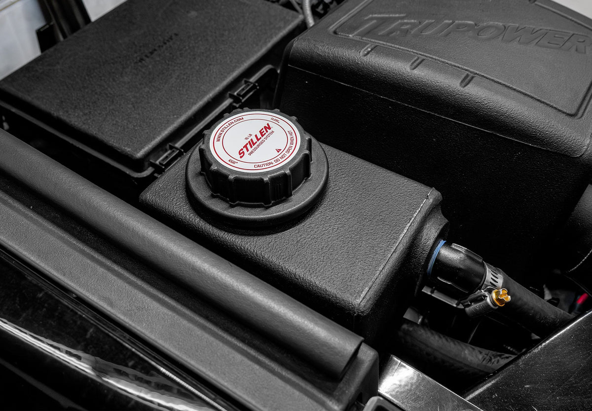 STILLEN intercooler reservoir relocation kit for 2022-2026 Toyota Tundra and Sequoia