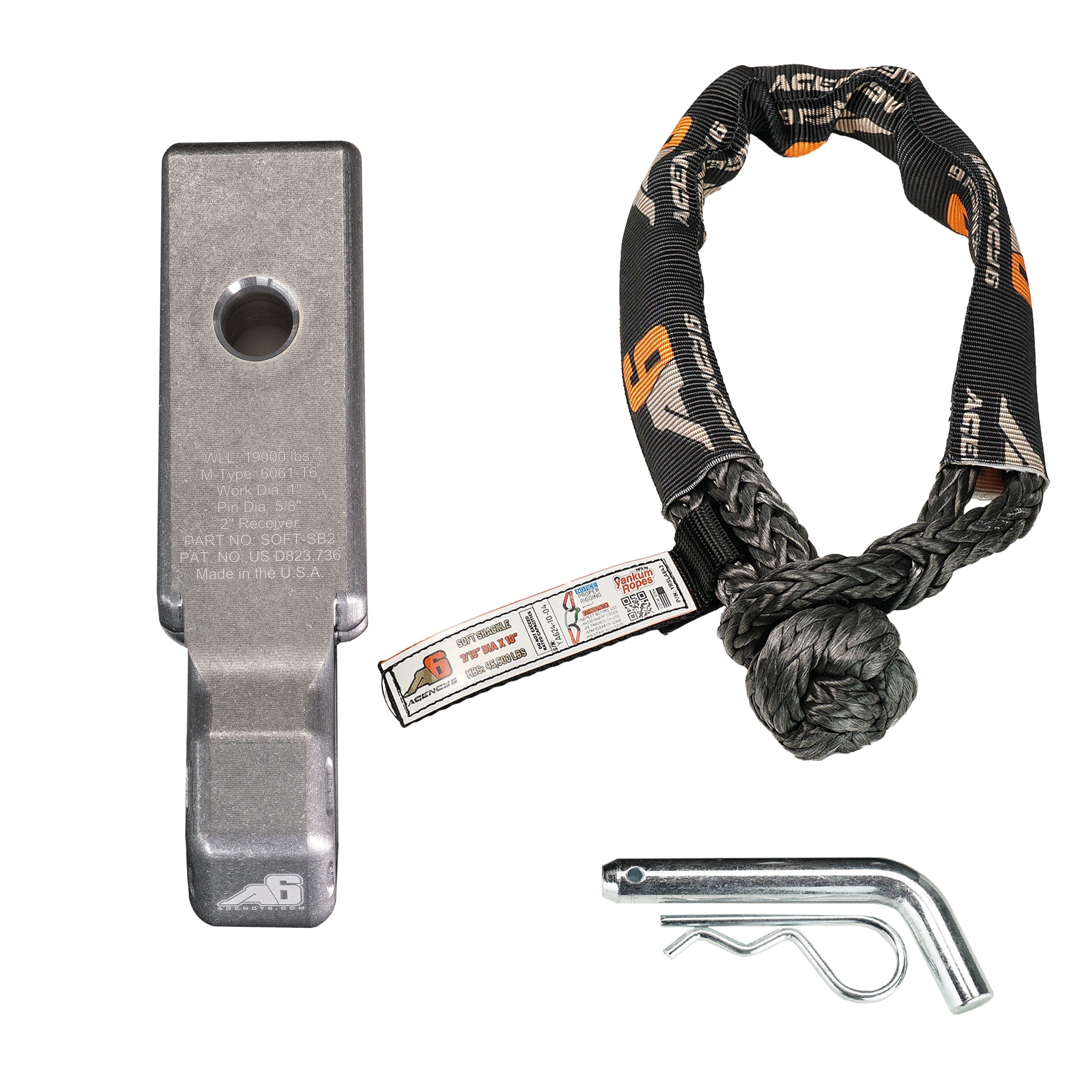 Soft Shackle Block 2 Inch Assembly