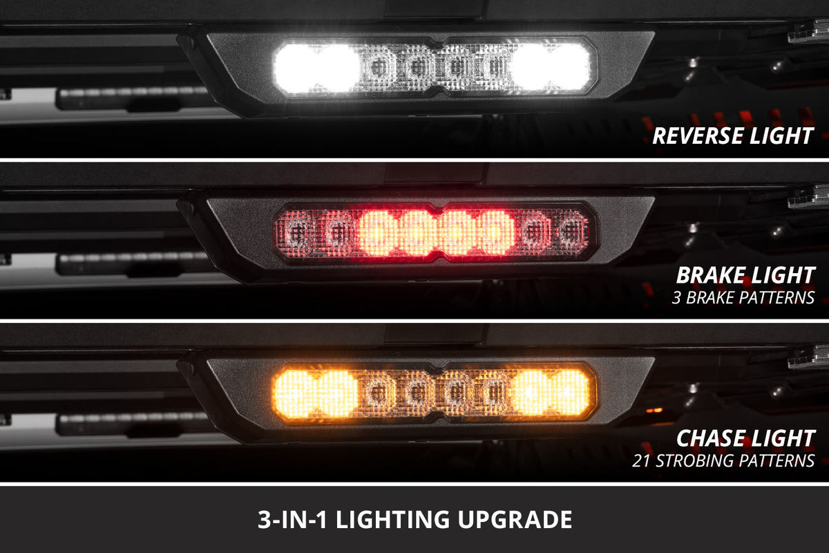Diode Dynamics Kuat IBEX bed rack with SS10 chase light for pickup trucks