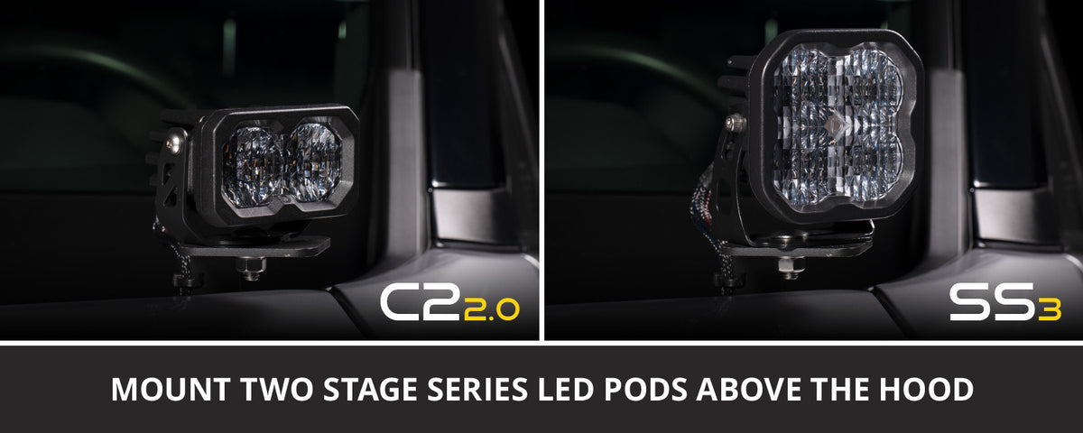 Diode Dynamics Stage Series ditch light kit for Toyota Tacoma and 4Runner