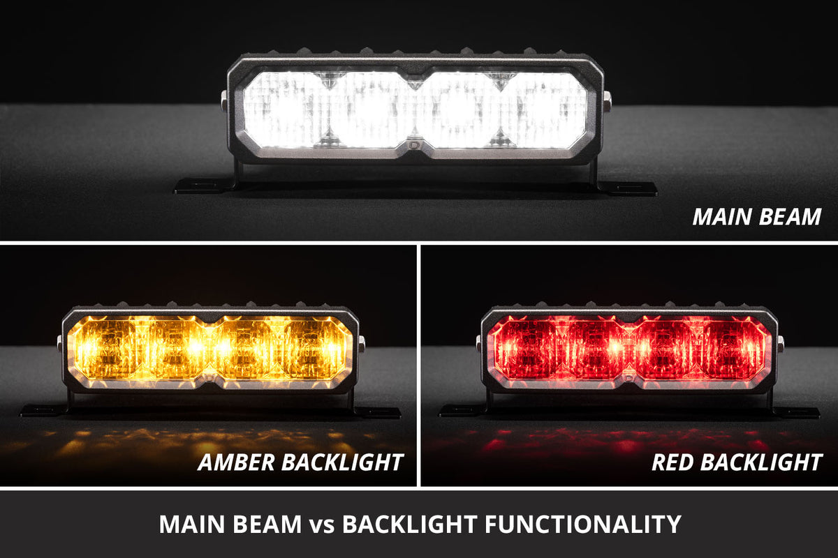 Diode Dynamics SS6 White LED Light Bar for trucks and SUVs – backlight