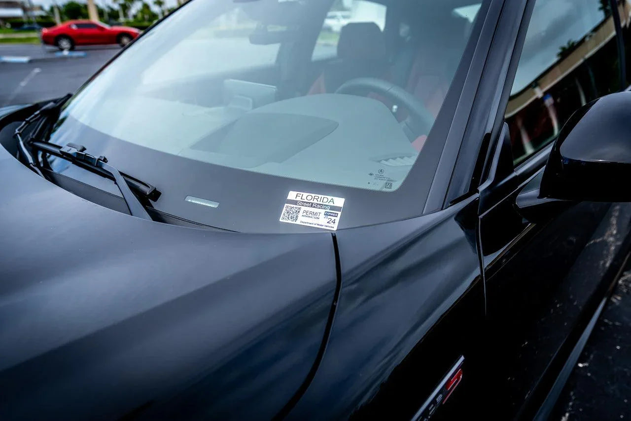 Street Racing Permit Sticker 3.5" - All States