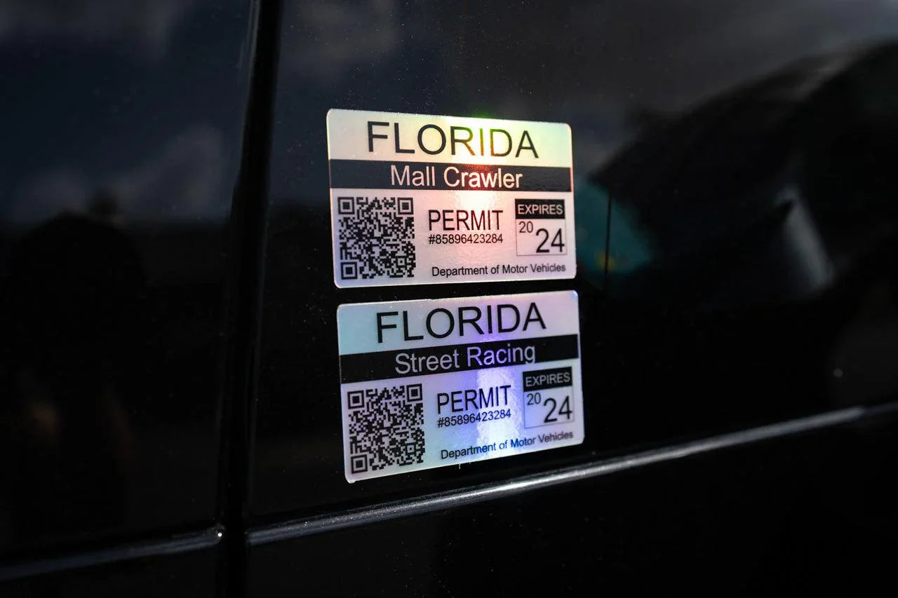 Street Racing Permit Sticker 3.5" - Canada All Provinces