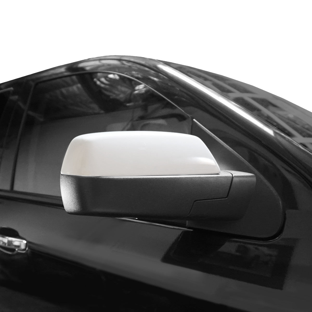 Summit/Olympic White MirrorShellz for 2014-2018 GMC Sierra/Yukon, perfectly color-matched for a seamless look