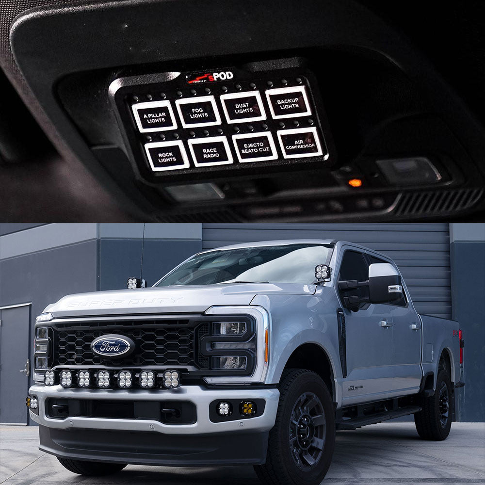 Baja Designs sPOD HD BantamX kit for 2023-2026 Ford F-250 and F-350 Super Duty