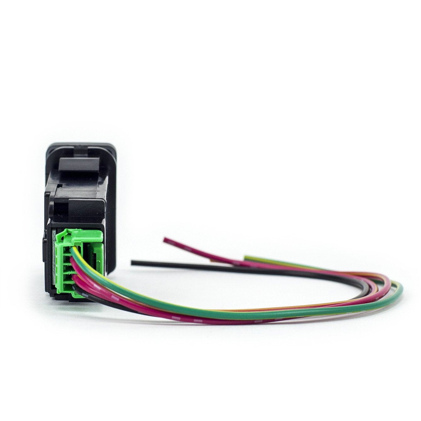 Automotive wiring harness connector with multi-colored wires for off-road vehicle accessories