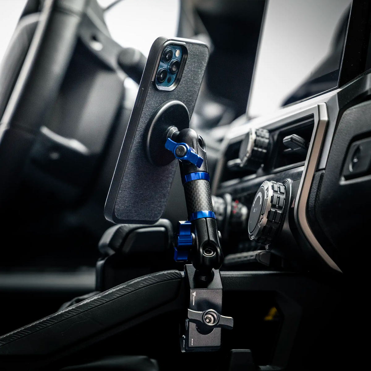 Tackform BC415 multi-mount bar clamp with 20mm metal ball for universal fit
