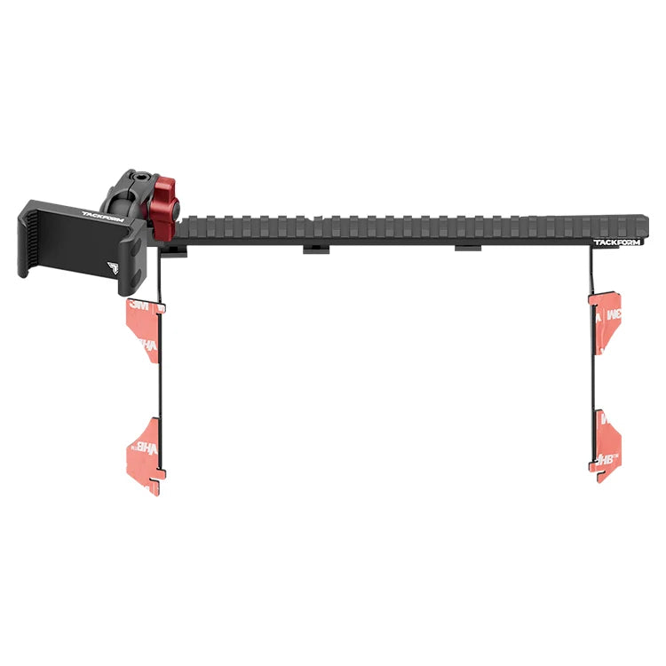 Toyota Tacoma phone mount dash bracket with red accents for off-road vehicle accessories