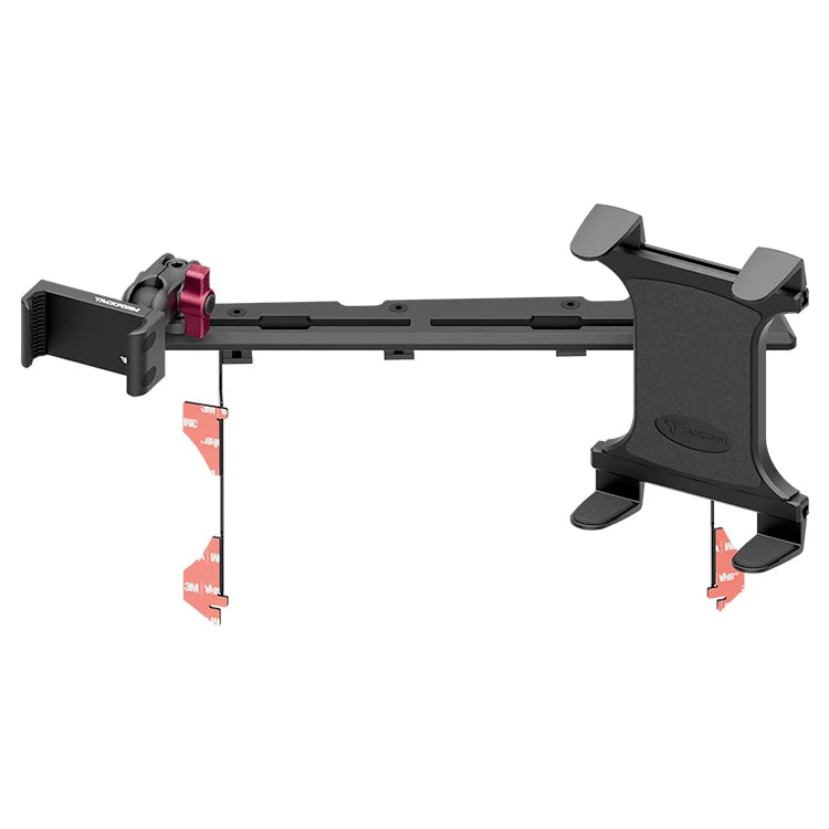 Toyota Tacoma dashboard phone and tablet mount bracket with pink adjustment knob