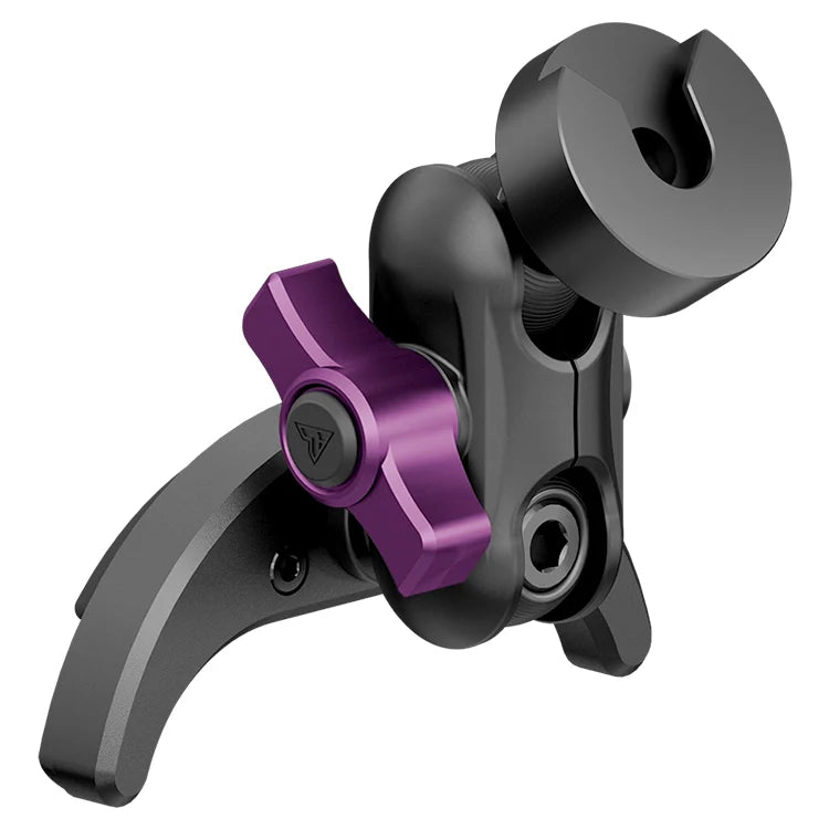 Black and purple CB mic holder vent mount for Toyota Tacoma and Tundra accessories