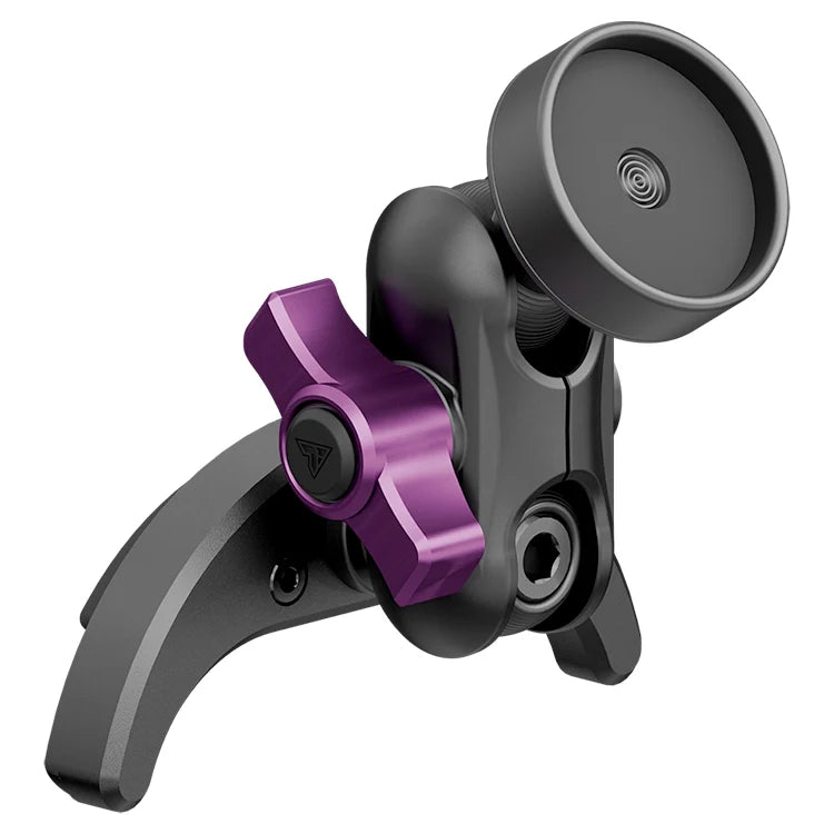 Purple and black vent mount mic holder for Toyota Tacoma or Tundra vehicle interior