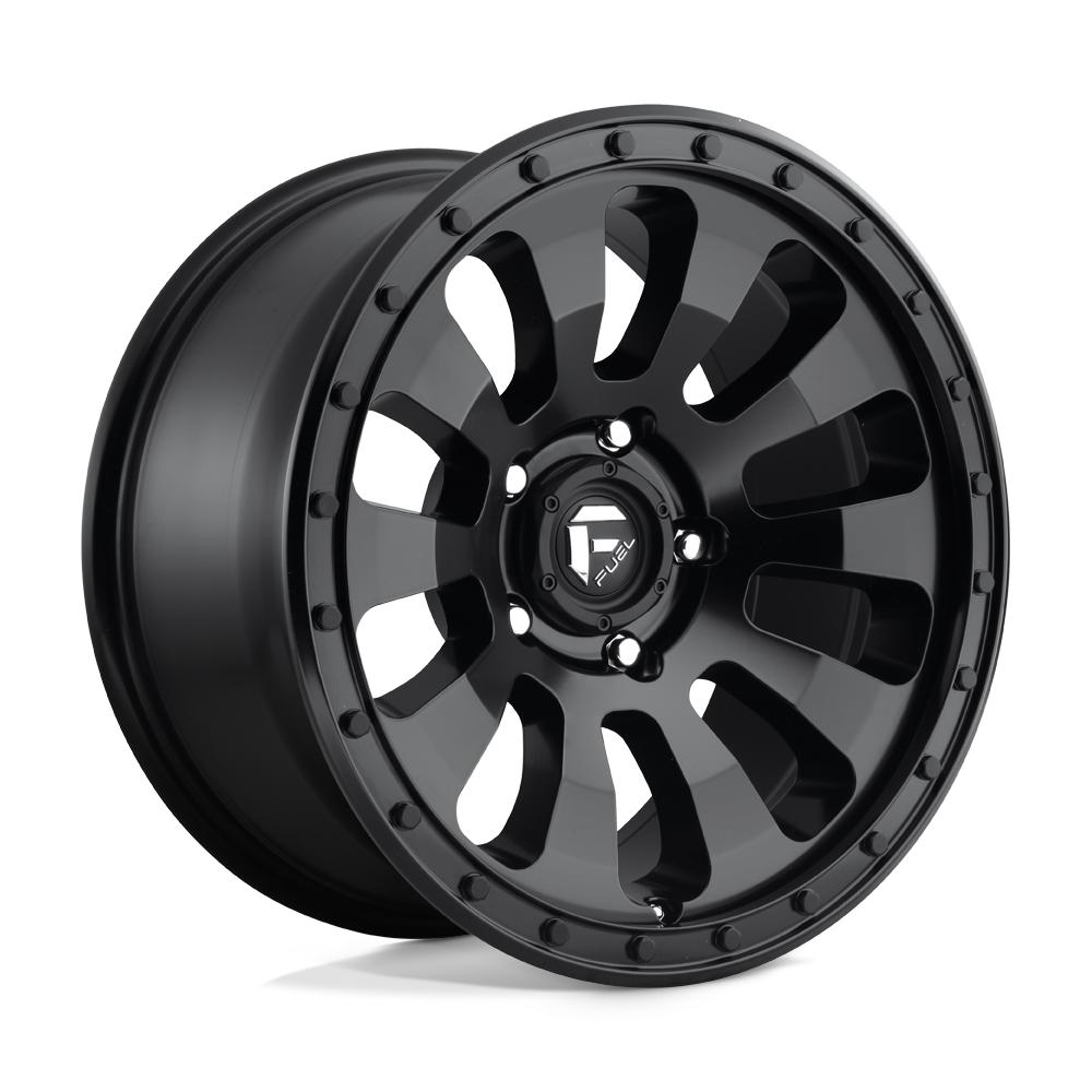 Fuel Tactic D630 Matte Black wheel, multiple bolt patterns