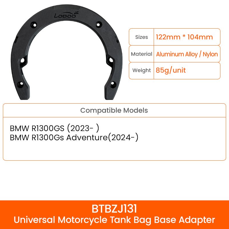 LOBOO BTB15BK Motorcycle Tank Bag – Magnetic Mount, Waterproof, Compact Design