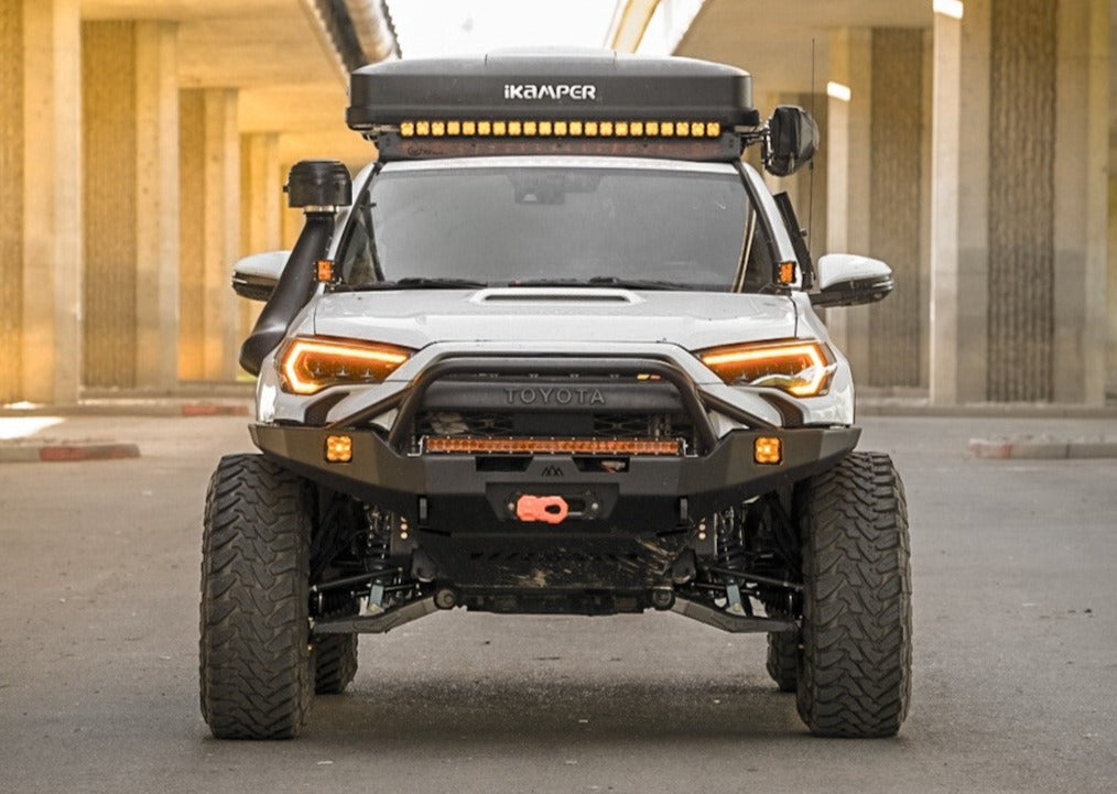 Backwoods Toyota 4Runner 5th Gen (2010-2024) Hi-Lite Overland Front Bumper [PreRunner Bull Bar]