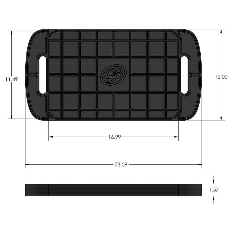 S&B Silicone Tool Tray Large - Lime Green view 2