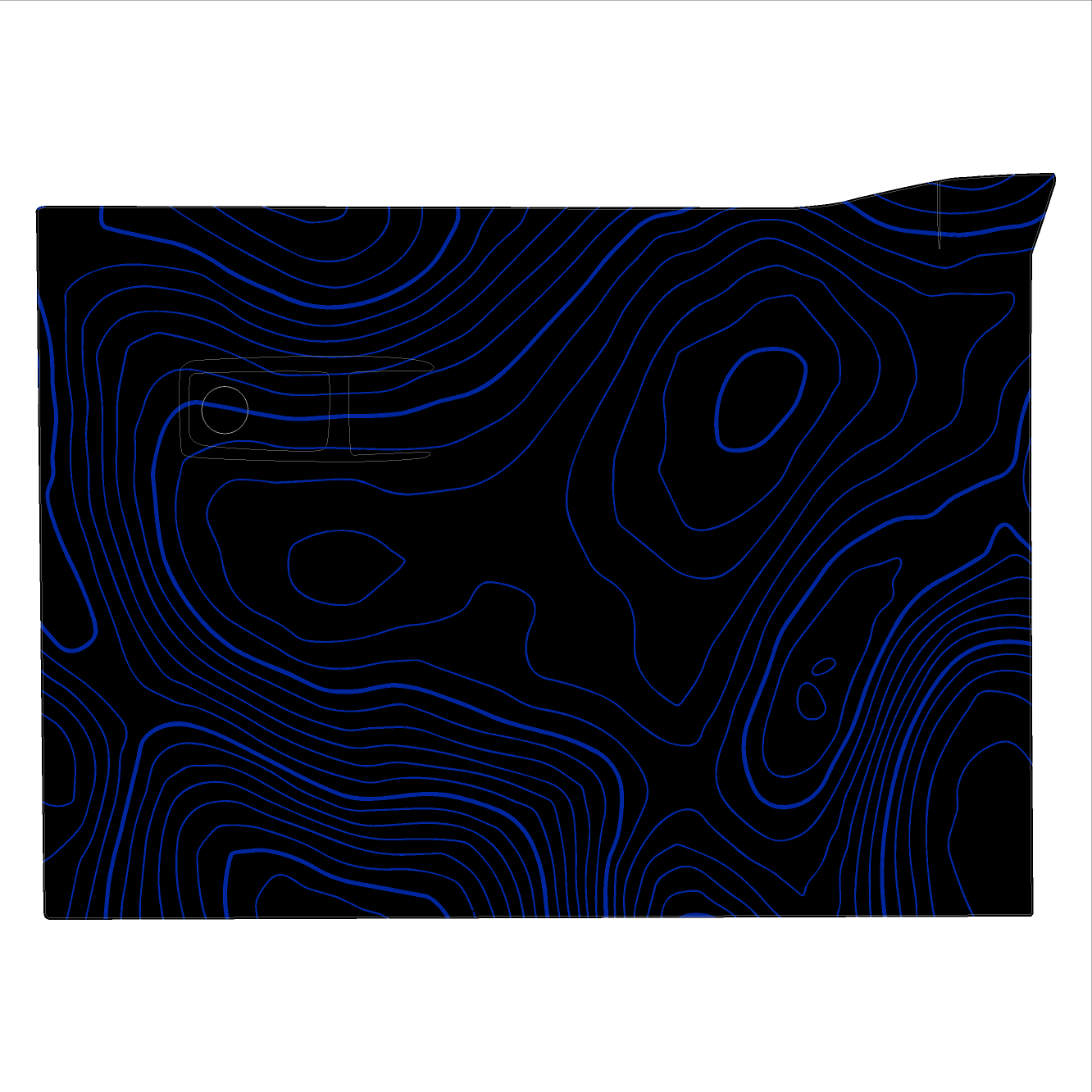 Topo Glovebox Overlay Kit (Printed Series) - 2021+ Bronco