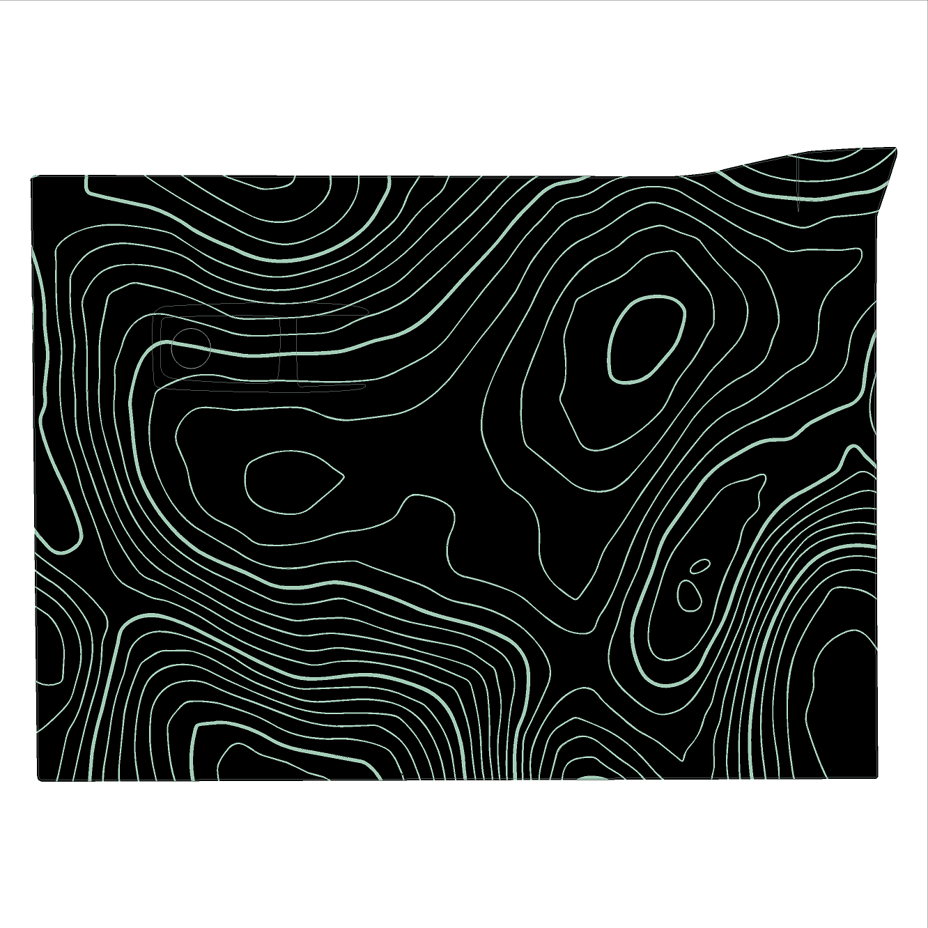 Topo Glovebox Overlay Kit (Printed Series) - 2021+ Bronco