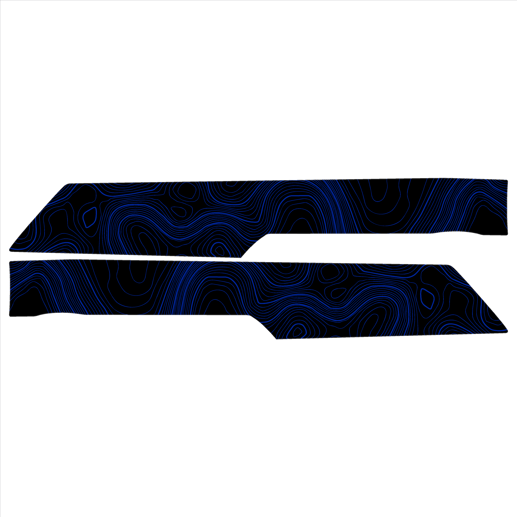 Topo Understeering Panel Overlay (Printed Series) - 2023+ Bronco (Type B)