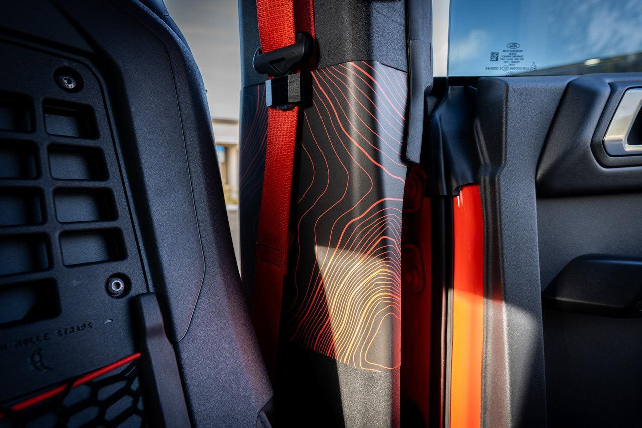 Topo Seatbelt Trim Protector (Printed Series) - 2021+ Bronco 4 Door