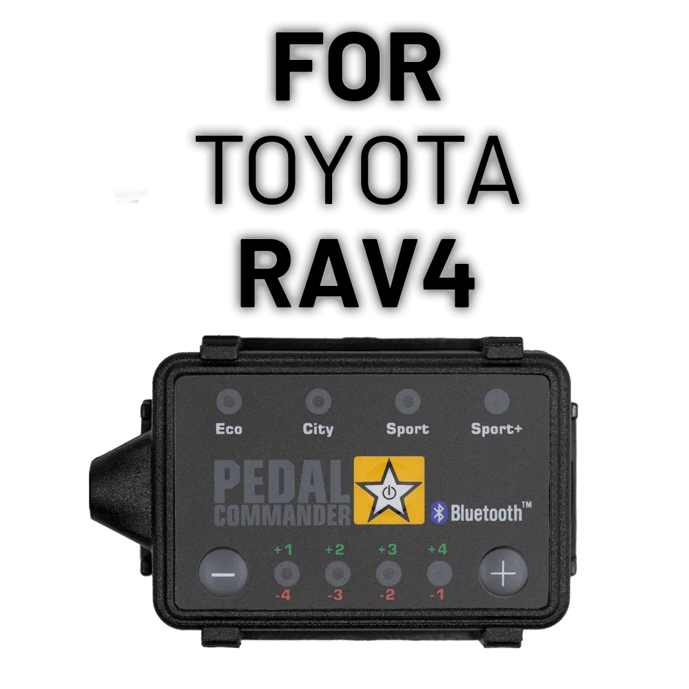 Pedal Commander throttle response controller for Toyota RAV4 with eco, city, sport, sport+ modes