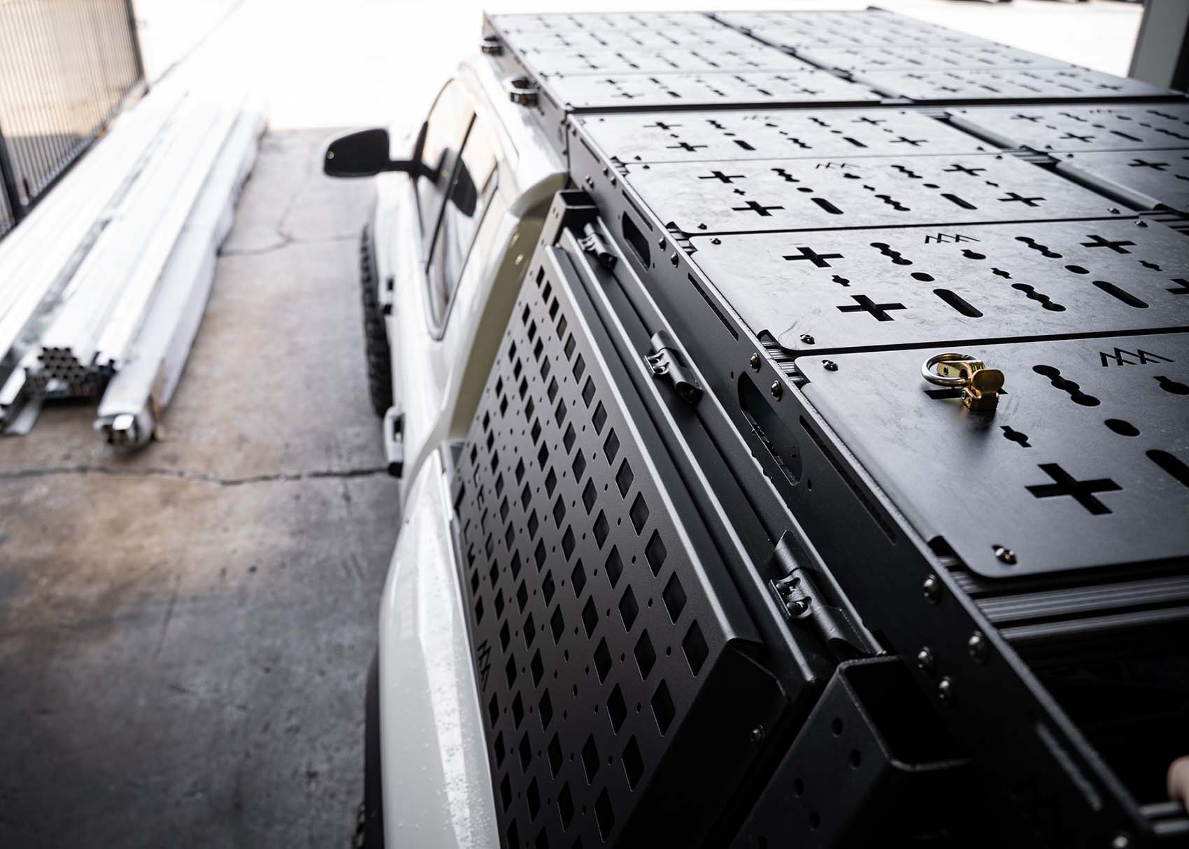 Backwoods Aluminum Bed Rack Storage Box - Toyota Tacoma