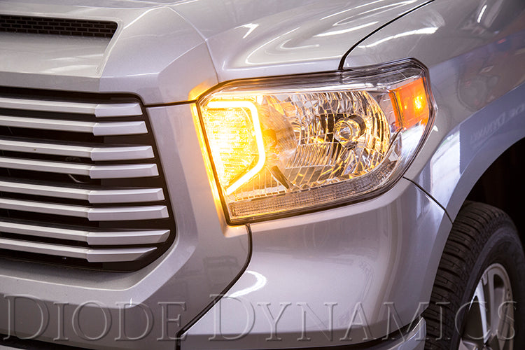 Diode Dynamics Switchback C-Light LED Halos for 2014-2021 Toyota Tundra – amber
