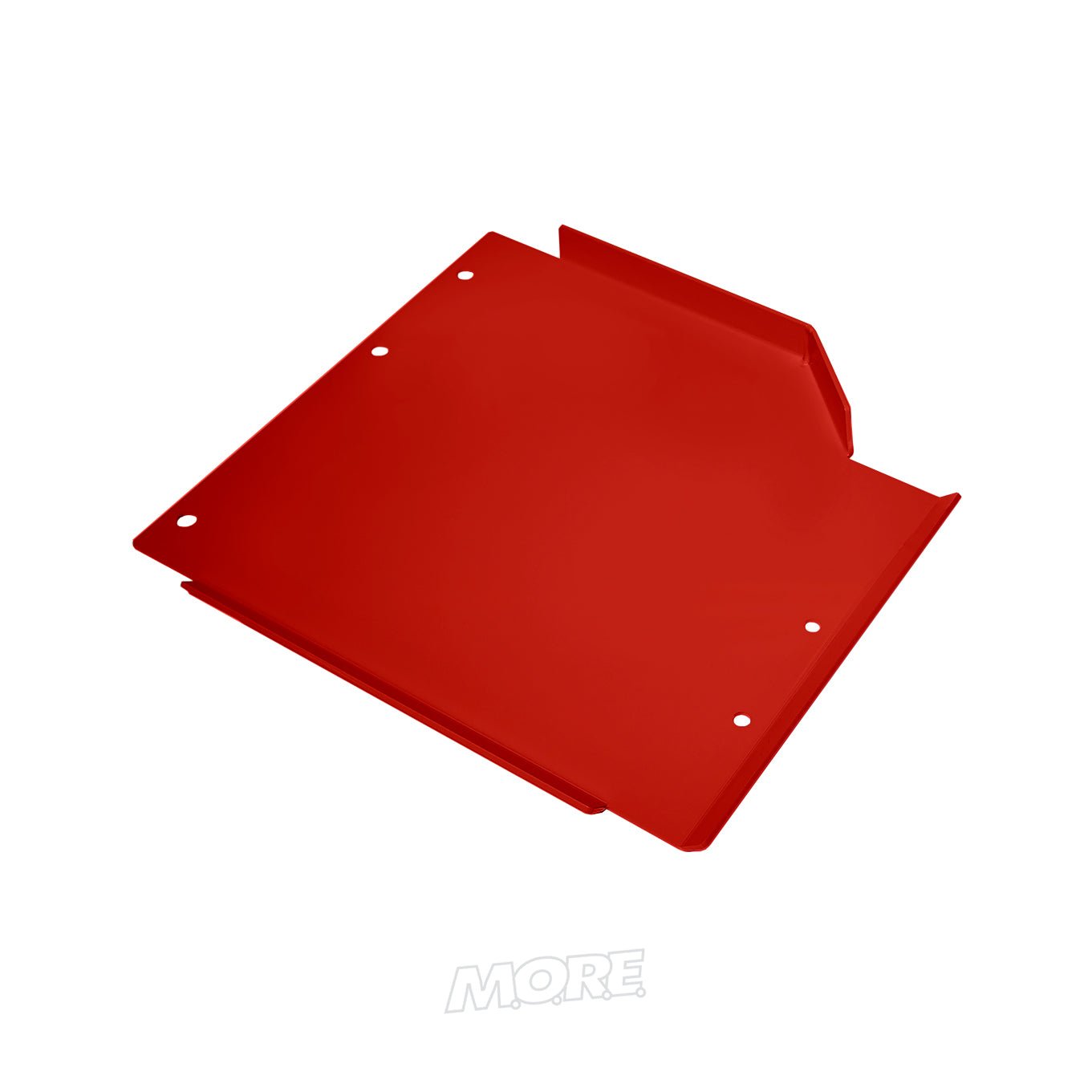 Red aluminum transfer case skid plate for Jeep Wrangler JL Unlimited 2018-2023