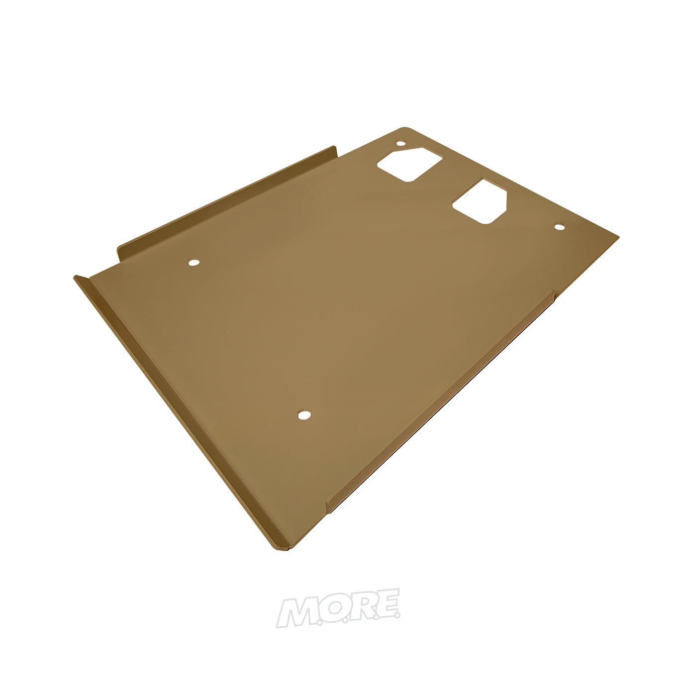 Aluminum transfer case skid plate for Jeep Wrangler JK 2007-2018, desert tan finish