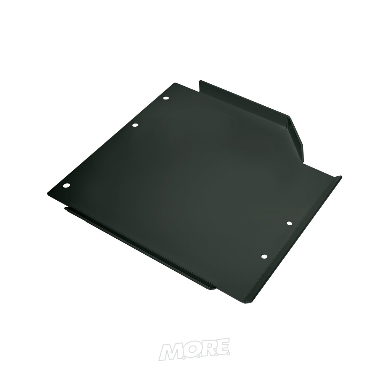 Transfer case skid plate for Jeep Wrangler JL 2-door 2018-2023, black metal panel