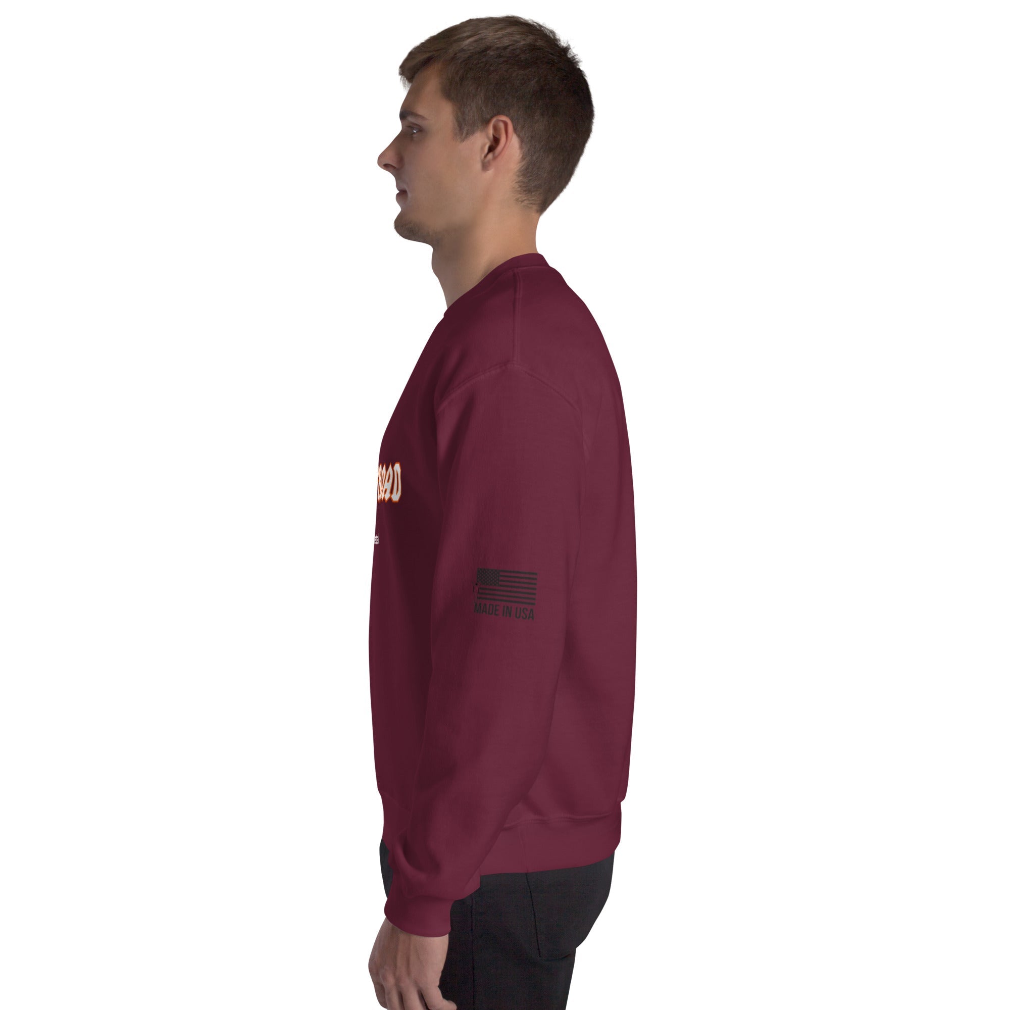 unisex-crew-neck-sweatshirt-maroon-left-6743b898d917b - NVMOS