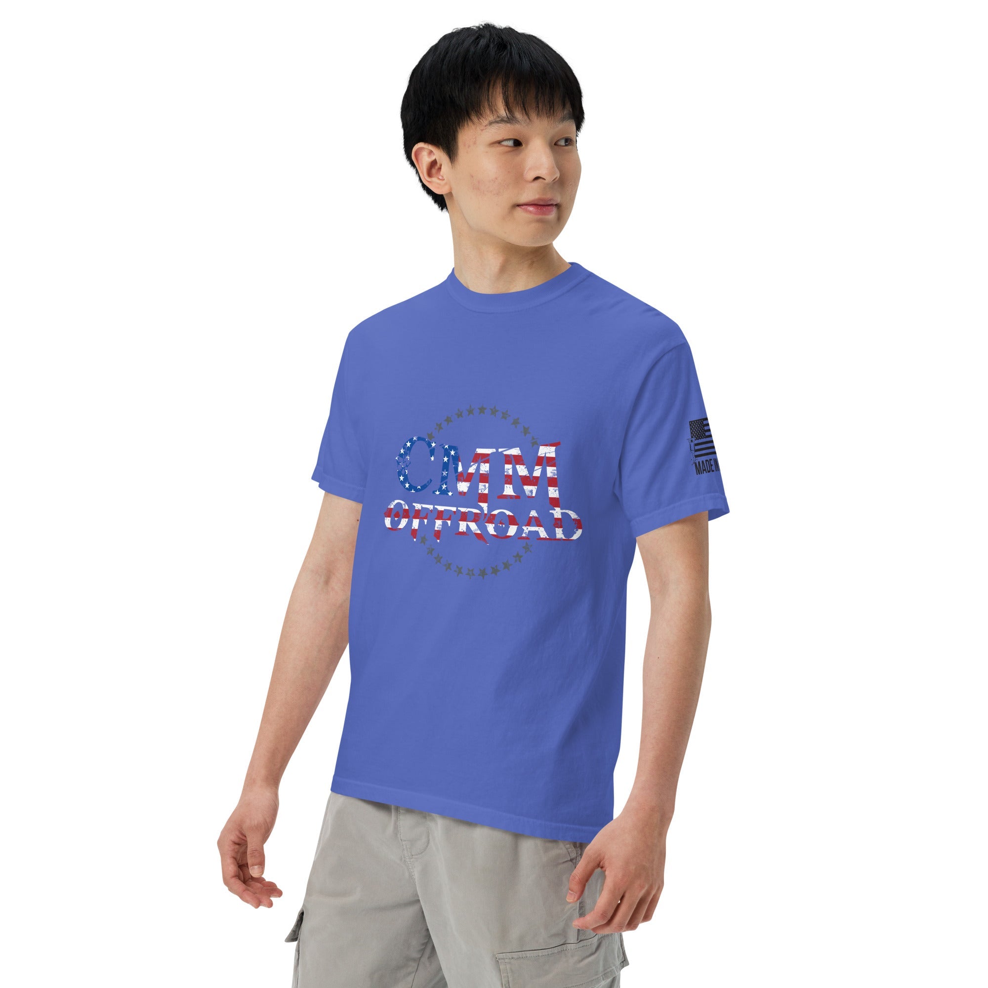 unisex-garment-dyed-heavyweight-t-shirt-flo-blue-left-front-6743c1a33097c - NVMOS