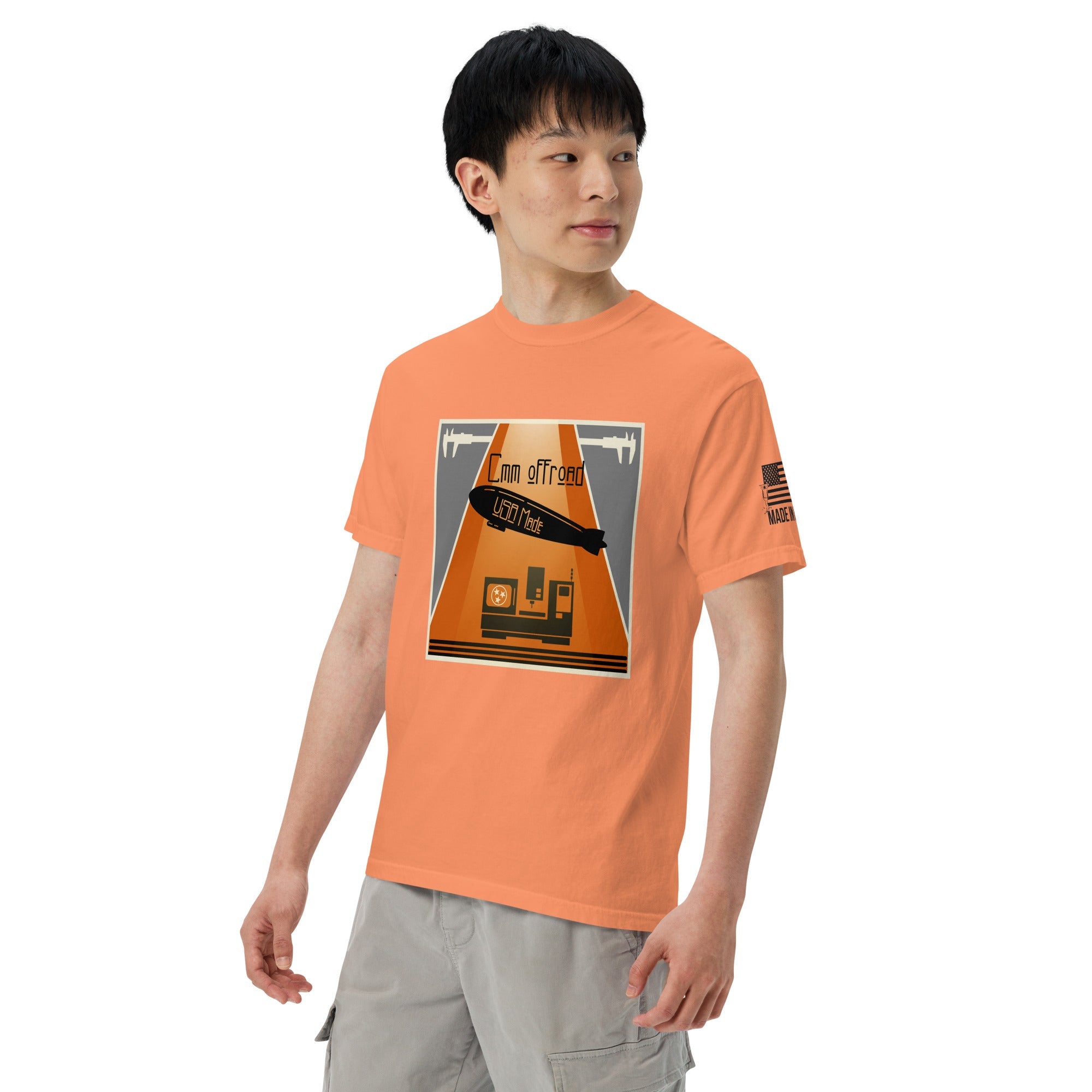 unisex-garment-dyed-heavyweight-t-shirt-terracotta-left-front-6743997307205 - NVMOS
